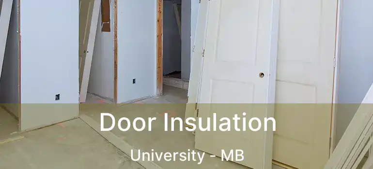  Door Insulation University - MB