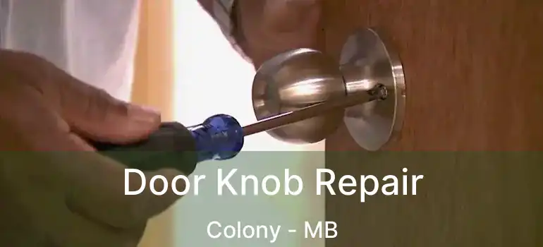  Door Knob Repair Colony - MB