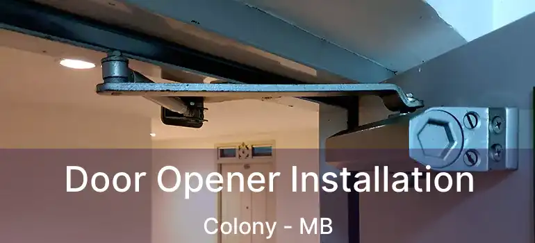  Door Opener Installation Colony - MB