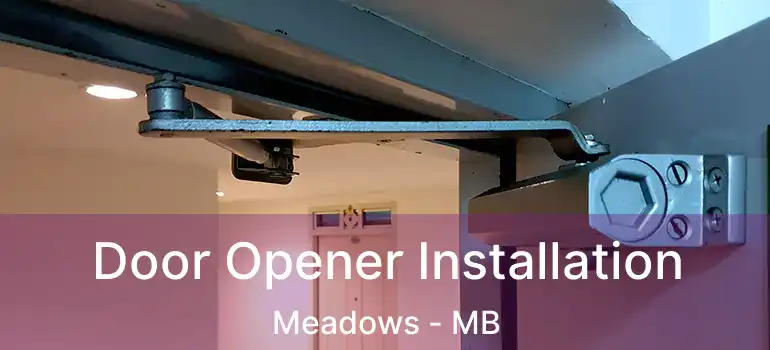  Door Opener Installation Meadows - MB