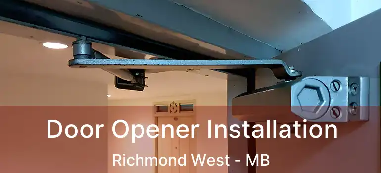  Door Opener Installation Richmond West - MB