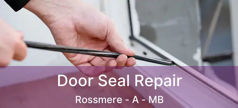  Door Seal Repair Rossmere - A - MB