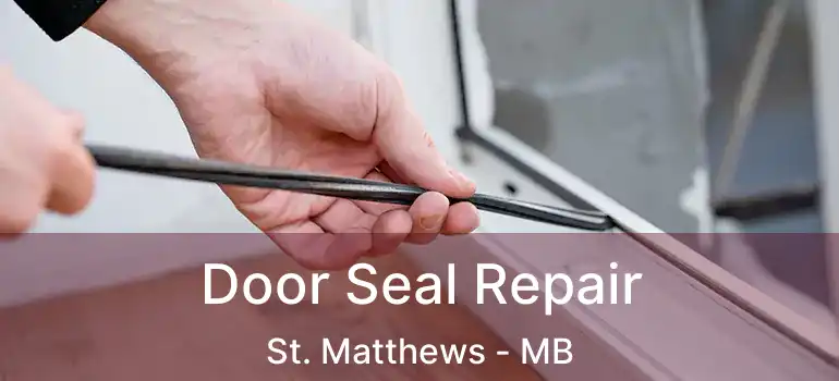  Door Seal Repair St. Matthews - MB