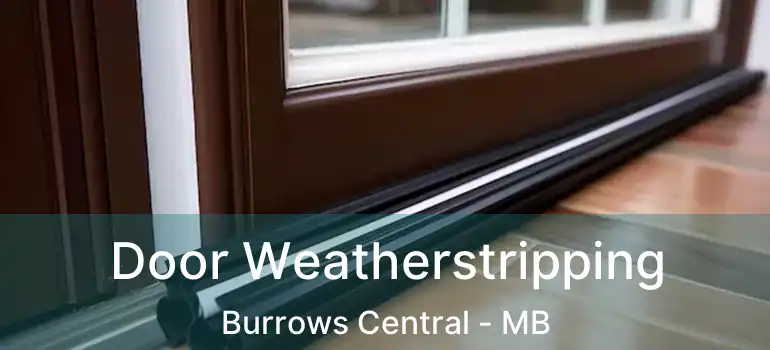  Door Weatherstripping Burrows Central - MB