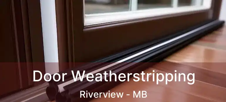  Door Weatherstripping Riverview - MB