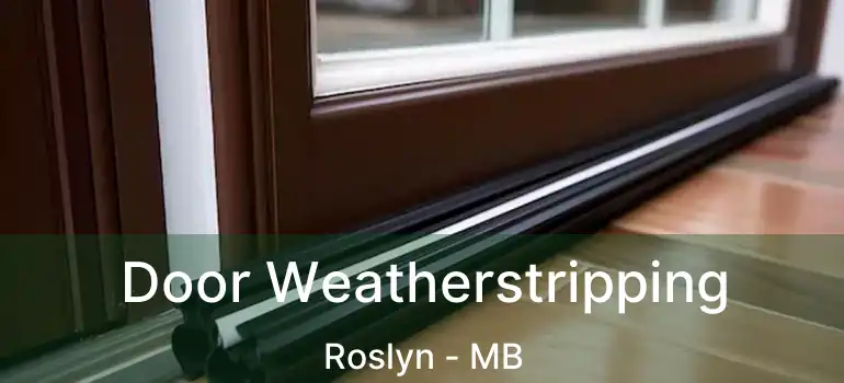  Door Weatherstripping Roslyn - MB