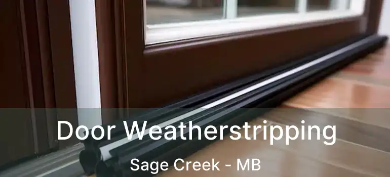  Door Weatherstripping Sage Creek - MB