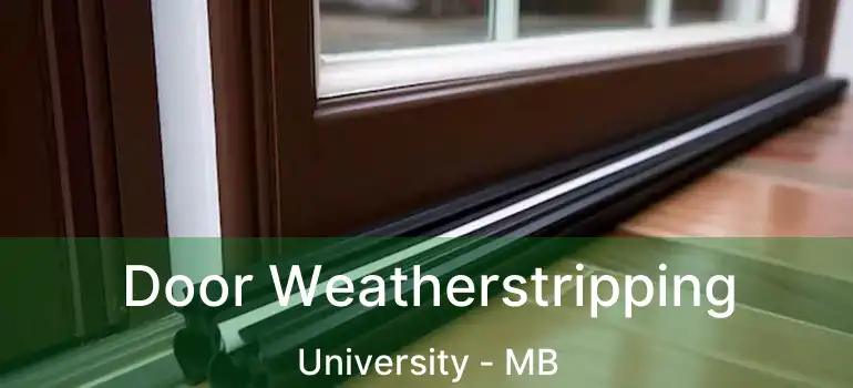  Door Weatherstripping University - MB