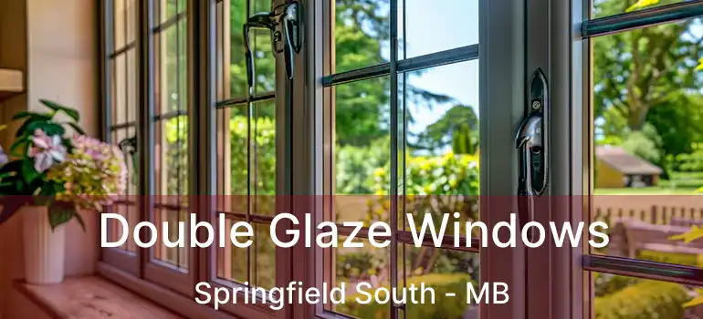  Double Glaze Windows Springfield South - MB