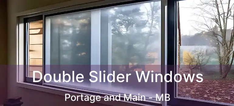  Double Slider Windows Portage and Main - MB