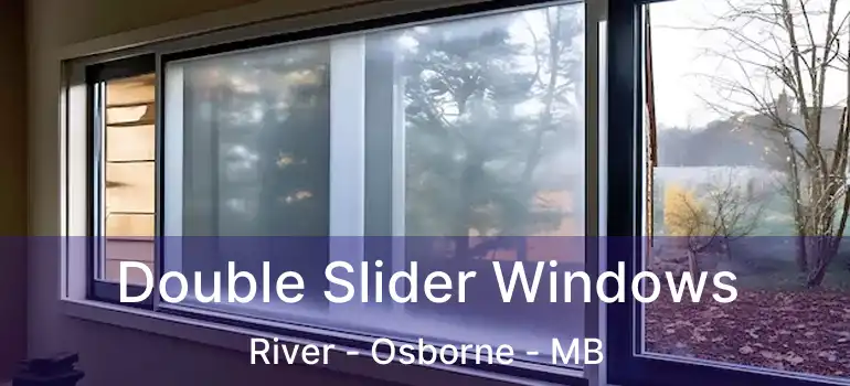  Double Slider Windows River - Osborne - MB