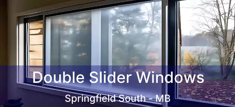  Double Slider Windows Springfield South - MB