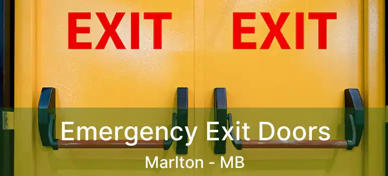  Emergency Exit Doors Marlton - MB