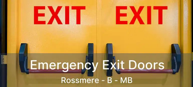  Emergency Exit Doors Rossmere - B - MB