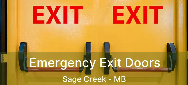  Emergency Exit Doors Sage Creek - MB