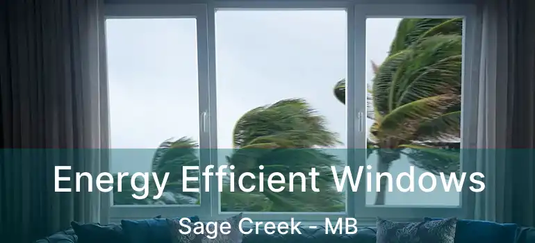  Energy Efficient Windows Sage Creek - MB