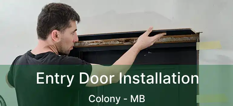  Entry Door Installation Colony - MB