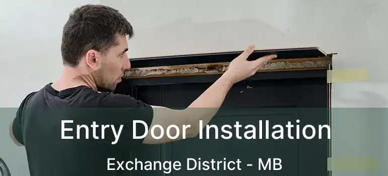  Entry Door Installation Exchange District - MB