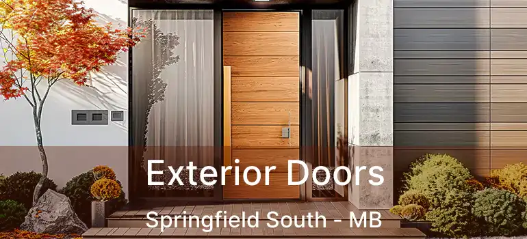  Exterior Doors Springfield South - MB