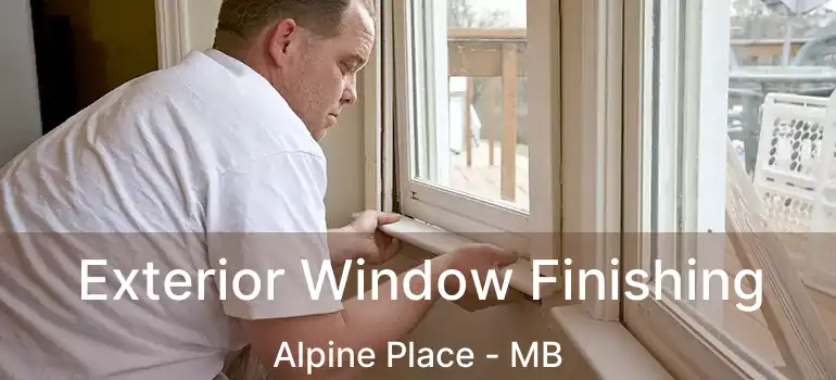  Exterior Window Finishing Alpine Place - MB