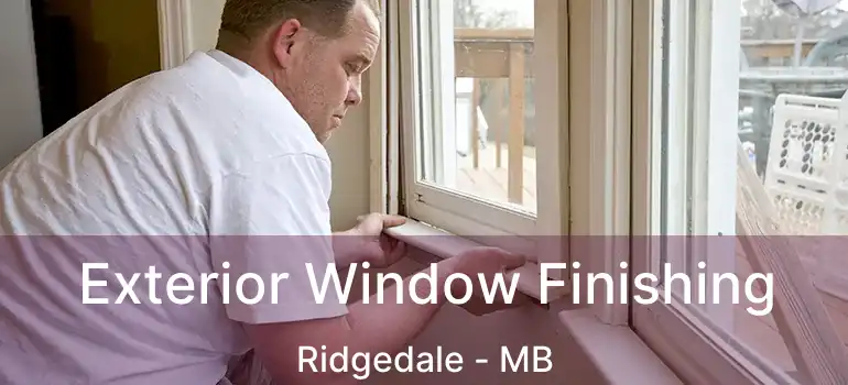  Exterior Window Finishing Ridgedale - MB