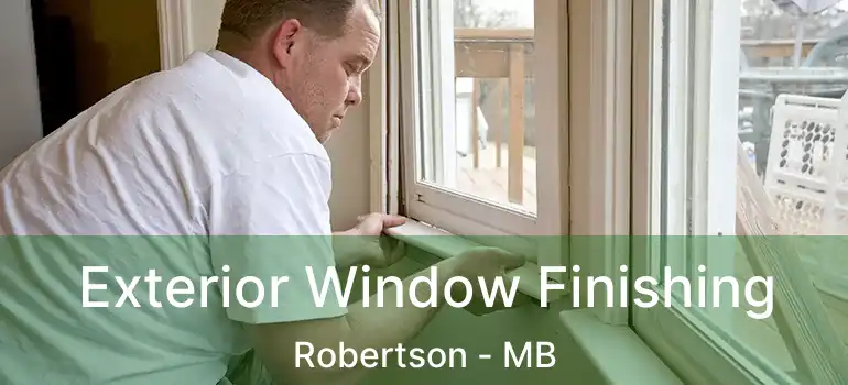  Exterior Window Finishing Robertson - MB