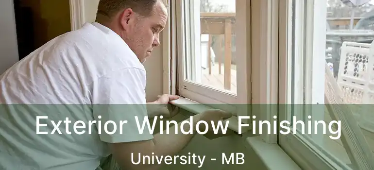  Exterior Window Finishing University - MB