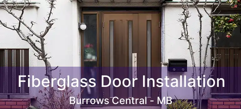  Fiberglass Door Installation Burrows Central - MB