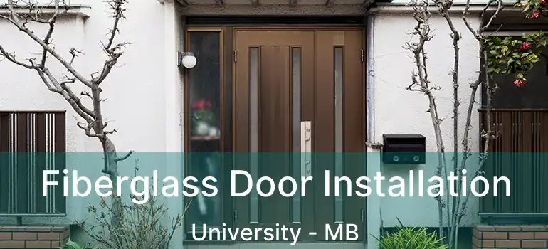  Fiberglass Door Installation University - MB