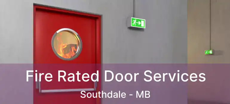  Fire Rated Door Services Southdale - MB