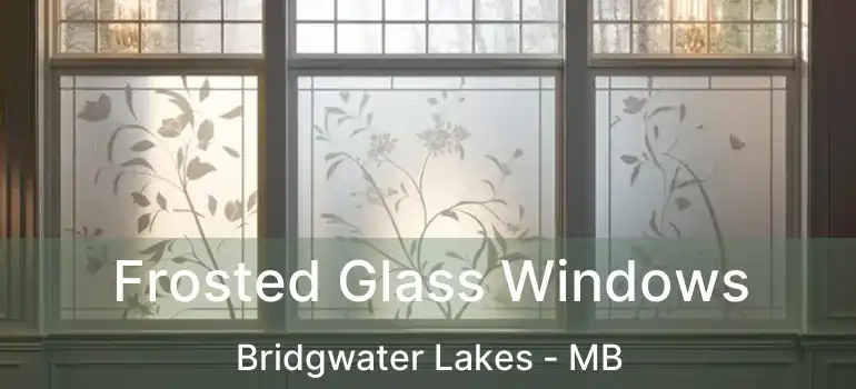  Frosted Glass Windows Bridgwater Lakes - MB