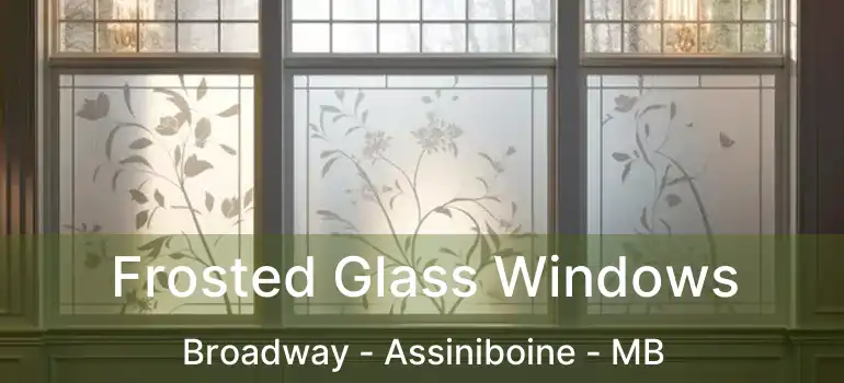  Frosted Glass Windows Broadway - Assiniboine - MB