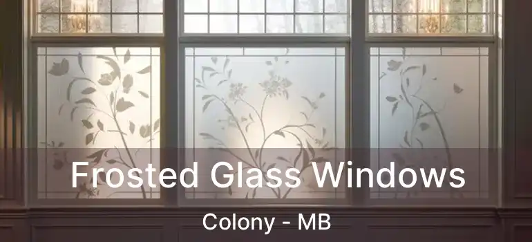  Frosted Glass Windows Colony - MB
