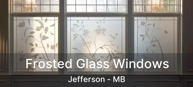  Frosted Glass Windows Jefferson - MB