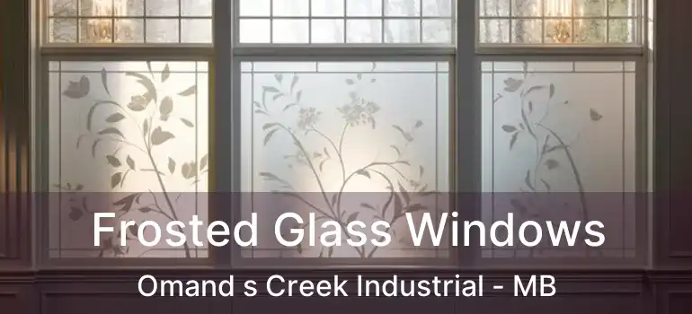  Frosted Glass Windows Omand s Creek Industrial - MB