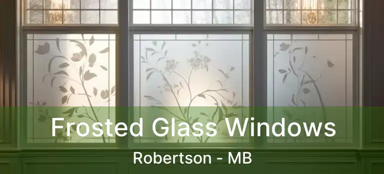  Frosted Glass Windows Robertson - MB