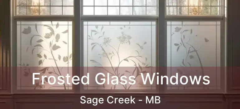  Frosted Glass Windows Sage Creek - MB