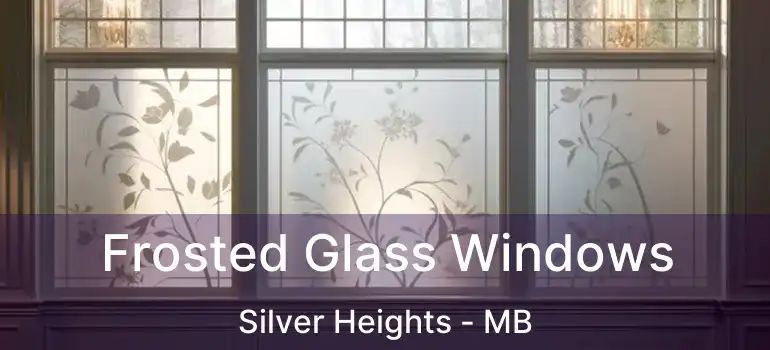  Frosted Glass Windows Silver Heights - MB