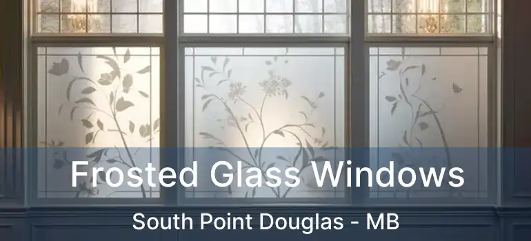  Frosted Glass Windows South Point Douglas - MB