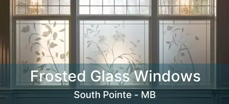  Frosted Glass Windows South Pointe - MB