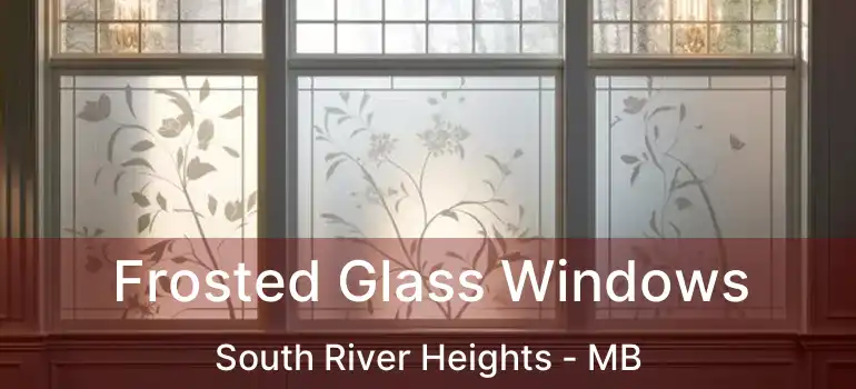  Frosted Glass Windows South River Heights - MB