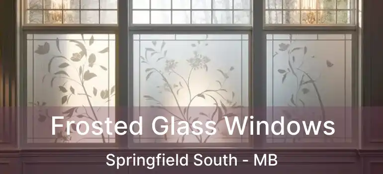  Frosted Glass Windows Springfield South - MB