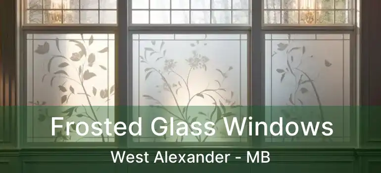  Frosted Glass Windows West Alexander - MB
