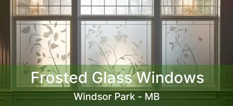  Frosted Glass Windows Windsor Park - MB