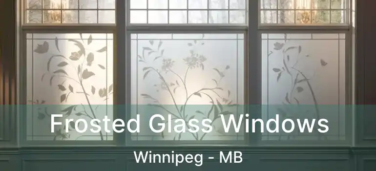  Frosted Glass Windows Winnipeg - MB