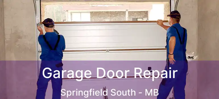  Garage Door Repair Springfield South - MB