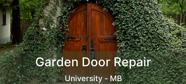  Garden Door Repair University - MB