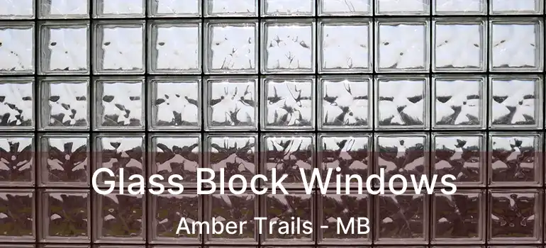  Glass Block Windows Amber Trails - MB
