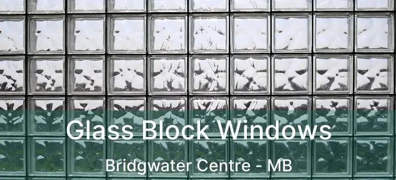  Glass Block Windows Bridgwater Centre - MB