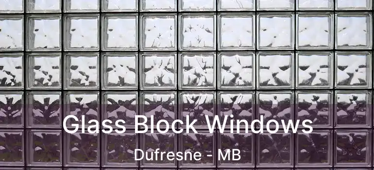  Glass Block Windows Dufresne - MB
